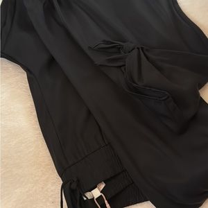 Black tie bottom pants new with tags